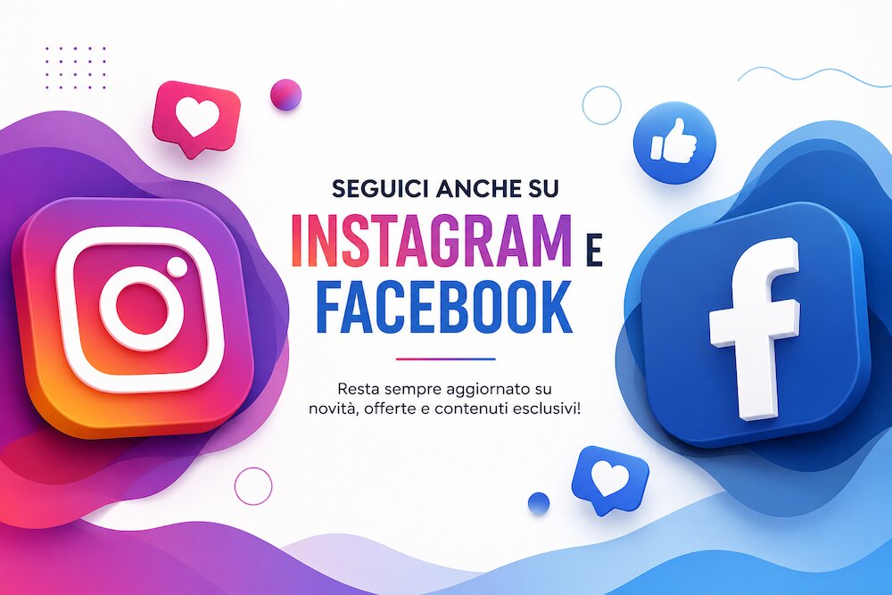Seguici anche su Instagram e Facebook